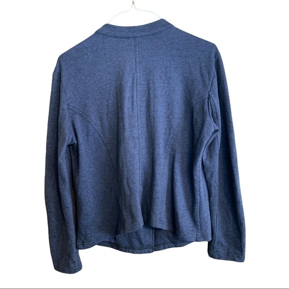 Women’s Torrid size 0 XL long sleeve button front Blue sweater jacket. - Picture 3 of 8